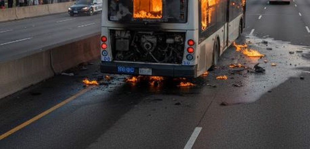 Автобус на градския транспорт пламна в движение в Пловдив