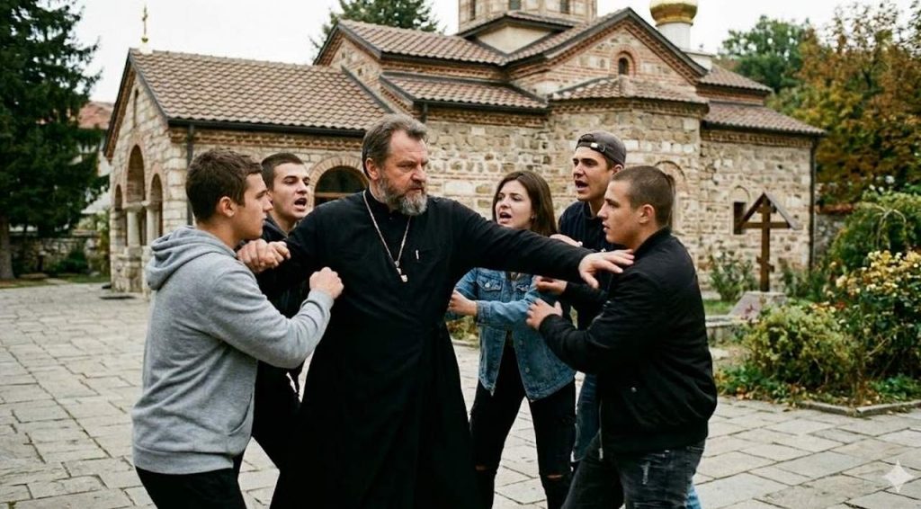 Свещеник и младежи се биха навръх Великден в двора на храм в България