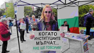 Протест на жителите от Галата